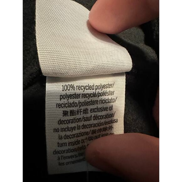 PINK VS Quarter Zip Pullover Cropped Fleece Women's Size Small Black NWT - Picture 8 of 10